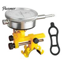 Adjustable Bike Wheel Truing Tool Stand with Dial Indicator Fork Frame Mount MTB Road Mountain Bicycle Rim Adjustment Tools Repair Accessories Durable geltona
