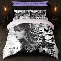 Taylor Swift Print 3Pcs Duvet Cover Set 1 Duvet Cover and 2 Pillowcases Soft Bed Linen For Household Bedroom 140cm*200cm