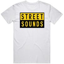 Street Sounds Hip Hop Plokštelių Leidykla Muzikos Mėgėjai Marškinėliai S black