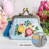 Diy Flowers Bags Purse Wallet Handbag Cross Embroidery Kit For Beginner Needlework Sewing Arts Craft Friend Gifts