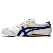 Onitsuka Tiger Mexico 66 Round Toe Lace-Up Sports Shoes Unisex Sneakers White Blue Yellow 1183A201-112 37 white