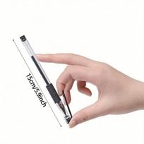 Neutralus 0,5 mm kulkos formos galiuko gelinis rašiklis, juodo anglies pluošto rašalo tušinukai, mokyklinės/biuro rašymo priemonės atgal į mokyklą 1PC juoda