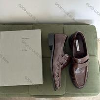 Fashion Loafers Woman Schoenen Dames Luxury 2025 Vintage Pleated Casual Single Shoes Commuting British-style Small leather Shoes Manual 35 ruda