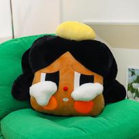 Cute crying baby girl throw pillow sofa cushion children's room decorative ornament 45*55【0.9kg】 ruda