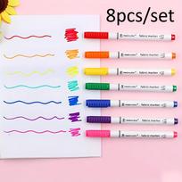 Waterproof Fabric Markers, Non-Toxic Permanent Textile Pens,Ideal for DIY T-Shirt, Shoes,Clothes, Wood, Stone Art Craft white