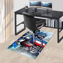 Transformerių Optimus Prime Biuro Kėdės Kilimėlis Namų Dekoras, Sofos Kilimas, Biuro Kilimas, Dovana Transformerių Gerbėjams Tinka Miegamajam, Svetainei 60cm by 90cm gray