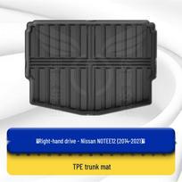 Right-Hand Drive TPE Floor Mats for Nissan Note E12/E13 (Hong Kong Version) black