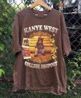 Kanye West For Men Women Unisex T shirt Brown S-5XL Short Sleeve KN360 Unisex T-Shirt XXXL brown