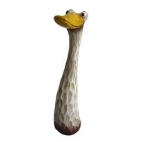 Resin Crafts Screaming Chicken Statues Funny Hand-Painted Duck Goose Ornaments Weatherproof Chicken Figurine Lawn Decoration