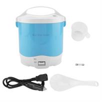 24V 180W 1.6L Electric Portable Multifunctional Rice Cooker Food   for Cars (Green) blue