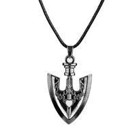 Anime JOJOS BIZARRE ADVENTURE Karoliai Kujo Jotaro Strėlė Metalinis Pakabukas Grandinėlė Choker Karoliai Pakabukas Dovanos Papuošalai gray