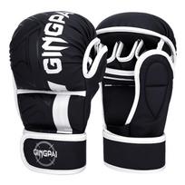 Professional Grade Mma Boxing Gloves Half Finger Sandbag Karate Muay Thai Training Gloves Men Women Thickened Boxing Equipment S black