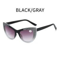 New Fashionable Personalized Cat Eye Women's Presbyopia Sunglasses Ultra Light Neutral Color Blocked Design HD Glasses 3.5