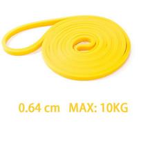 Tough Latex Resistance Exercise Bands Home Gym Exercise Bands for Resistance Training Body Stretching Home Workout 15 Lbs To 125  Practical Use 1pcs yellow