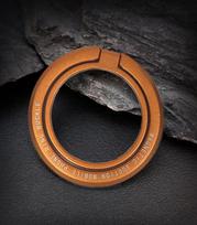 Ultra-Thin MagSafe Magnetic Phone Ring Holder with Metal Desktop Stand oranžinė