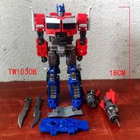 Robotas Optimus Commander TW1030 Transformuojami žaislai BAIWEI Priekabos CY01 Taktinė dėžė TW1022EX Deformuojama veiksmo figūrėlė