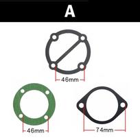 Gaskets Washers Valve Plate 3Pcs Set Air Compressor Base Valve Plate Cylinder Head Gaskets Plastic Air Tools Workshop Equipment black