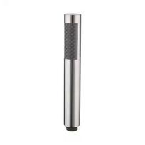 1PCS Stainless Steel Cylindrical Handheld Booster Shower Head Hotel Home Bathroom Universal Shower Head Set 20 x 3 cm gray
