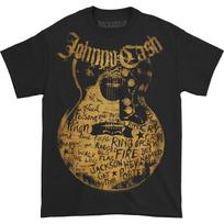 Men's Johnny Cash Songs T-shirt XXX-Large Black L brown
