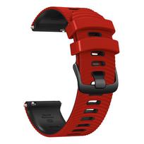 For Garmin Forerunner 265 255 Watch Strap Smartwatch 22mm Silicone Band For Garmin Venu 3 Venu 2 Vivoactive 4 Bracelet Watchband 22mm Width raudona juoda spalva