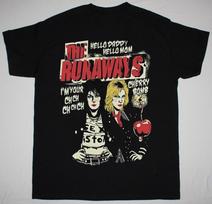 The Runaways Shirt Vintage Cherry Bomb Short Sleeve Black All Size Shirt Unisex unisex T-Shirt 5XL įvairiaspalvis