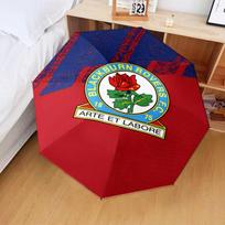 1PC Blackburn Rovers Crest Football Club Umbrella Folding umbrella, automatic umbrella 8-Frame for Travel, camping Fan gifts Christmas Gifts