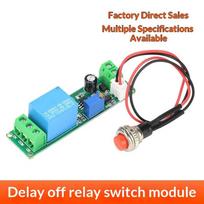 Dc5-12V Adjustable Timer Delay Turn Off Module External Push Button Trigger Timing Relay Time Switch 1-10Sec Delay Off Switch