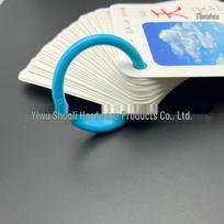 Colorful Double Buckle Plastic Planner Rings for Loose-Leaf Binding 20mm Blue black