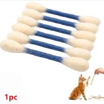 Catnip Toy with Large Cotton Swab Shape Kitten Grinding Stick for Pets A296