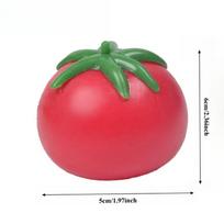 1pc Tomato Squishy Stress Ball - Soft Fidget Sensory Toy for ADHD Autism Slow Rebound Squeeze Toy for Adults Kids Christmas Gift