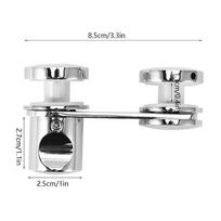 Bathroom Glass Door Lock Shower Room Latch Lock for Home Office Doors Use Household Decoration