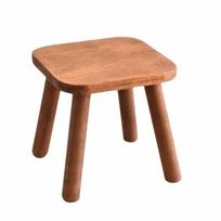 Low Wooden Bench Solid Wood Small Bench Cute Footstool  Hallway square stool