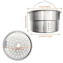 Stainless Steel Steamer Rack Insert For Pot Thermomix TM7 TM5 TM6 Rice Cooker Steaming Basket Kitchen Accessories white