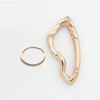 [TG835]Men Alloy Carabiner Blackout Mountaineering Keychain Oval Multifunctional Belt Buckle Accessories Key Ring Unisex white