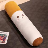 Funny Smoking Cylindrical Sleeping Cigarette Pillow Smulation Plush Toys Fashion Boyfriend Birthday Gift 45cm