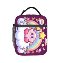 Custom K-Kirbys Lunch Bag Men Women Thermal Cooler Insulated Lunch Boxes for Student School One Size white