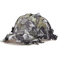 3D Leaf Camouflage Hunting Hat, Realistic Ghillie Leaf Camo Boonie Hat for Outdoor Shooting žalia