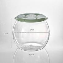 Transparent Plastic Round Stool Multipurpose Children Storage Bench Storage Box Stool  Home žalia