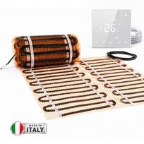 Grindinio šildymo tinklelis Warmset BLACK, 150W + programuojamas termostatas Feelspot WTH22.16 NEW WiFi