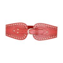 Trendy Wide Waist Belt Rock Styles Rivets Waistband Adjustable Studded Belt Women Accessories