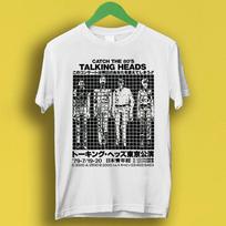 Talking Heads Japonijos 1980 m. JAV turas Catch The 80's Music Dovana Marškinėliai T marškinėliai P7276 M white