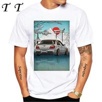 JDM Subie Impreza WRX Bugeye 2000 Marškinėliai Nauji Vasaros Vyriški Trumparankoviai Juokingas Automobilio Dizainas Sportiniai Balti Laisvalaikio Berniukiški Marškinėliai Viršutiniai Drabužiai 4XL gray