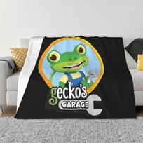 Kids Garage Geckos GG An Ultra-Soft Micro Fleece Blanket 30x40in gray