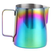 350 ml kavos ąsotėlis latte art gaminimui, spalvingas pieno putojimo ąsotėlis su gradacija blue