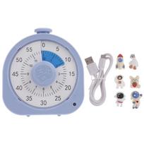 12H/60 Minutes Countdown Timer for Adult Children Home School Teach Cooking Tool mėlyna