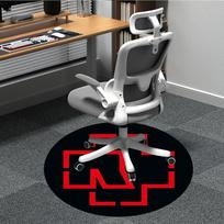 1pc Rammstein Carpet, Round Non-Slip Durable Large Size Office Carpet, Suitable for Office,yy250908074 80cm by 80cm gray