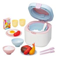 Toy Royal Let's Have Rice Rice Cooker Set (Pretend Play) Kitchen Set (Includes Bowls and Accessories) white