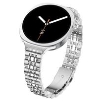 Samsung Galaxy Watch 8/8 Classic plonas 14 karoliukų spyruoklinis sagties dirželis Galaxy Watch 8/9 Classic sidabras