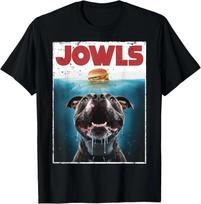 Funny Pittie Pitbull Pit Bull Jowls Burger Bully Dog Mom Dad Gift Unisex T-Shirt XL gray
