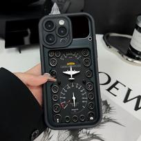 Phone Case For Samsung Galaxy A36 A56 A16 A15 A35 A55 S25 S24 S22 S23 FE Plus Ultra Inspired by Airplane Stylish Pattern Cover Galaxy A56 5G black